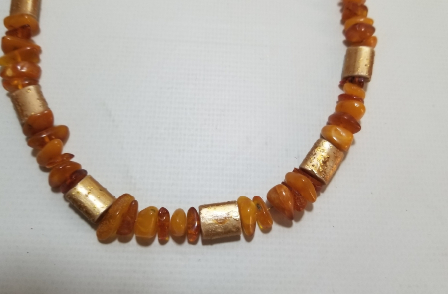 ÖZEL YAPIM DAMLA KEHRİBAR GERDANLIK