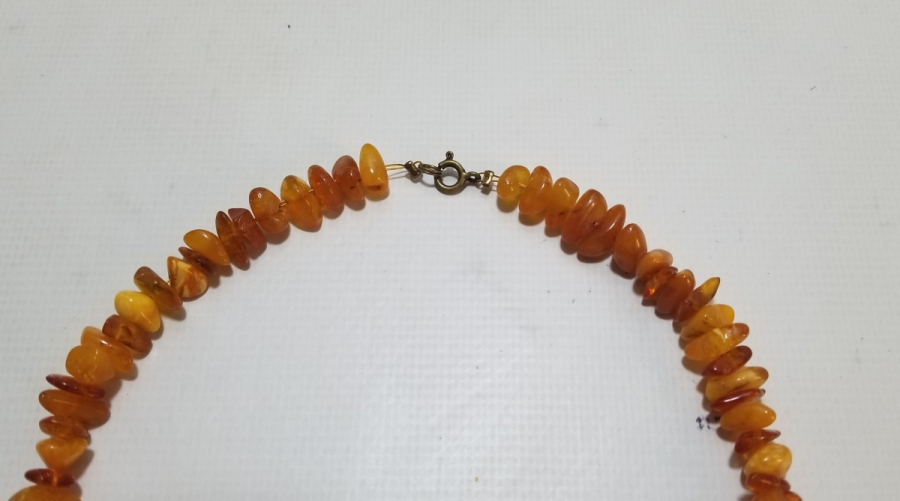 ÖZEL YAPIM DAMLA KEHRİBAR GERDANLIK