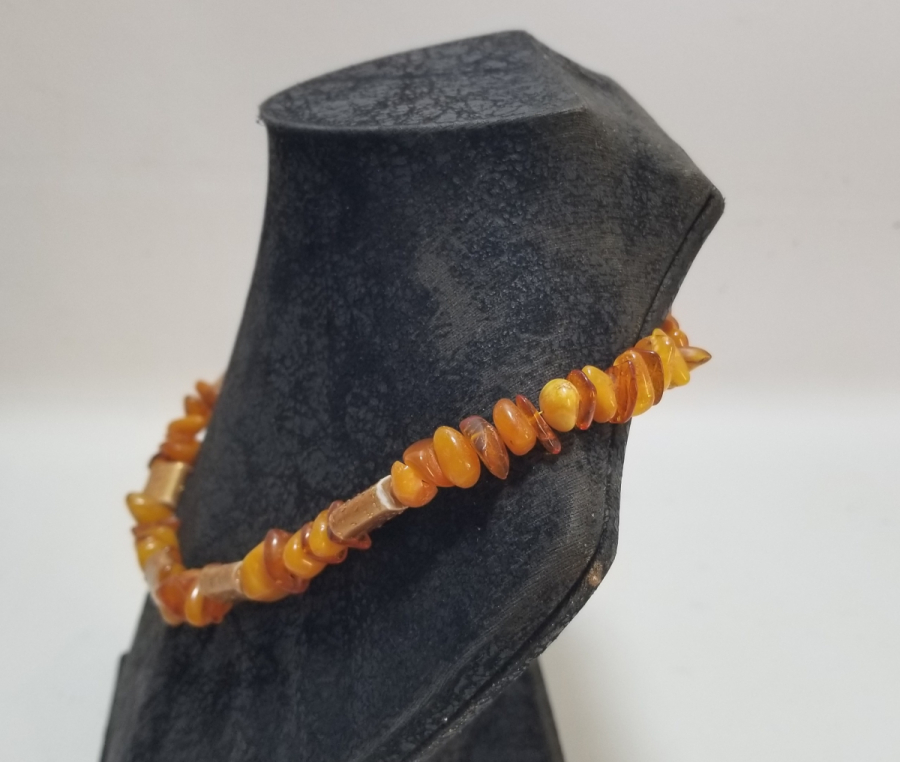 ÖZEL YAPIM DAMLA KEHRİBAR GERDANLIK