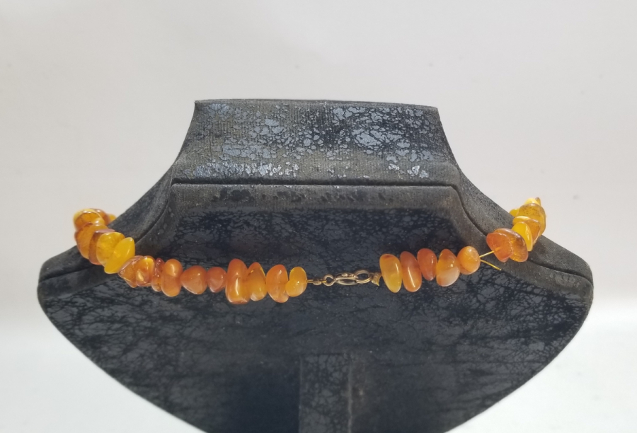 ÖZEL YAPIM DAMLA KEHRİBAR GERDANLIK