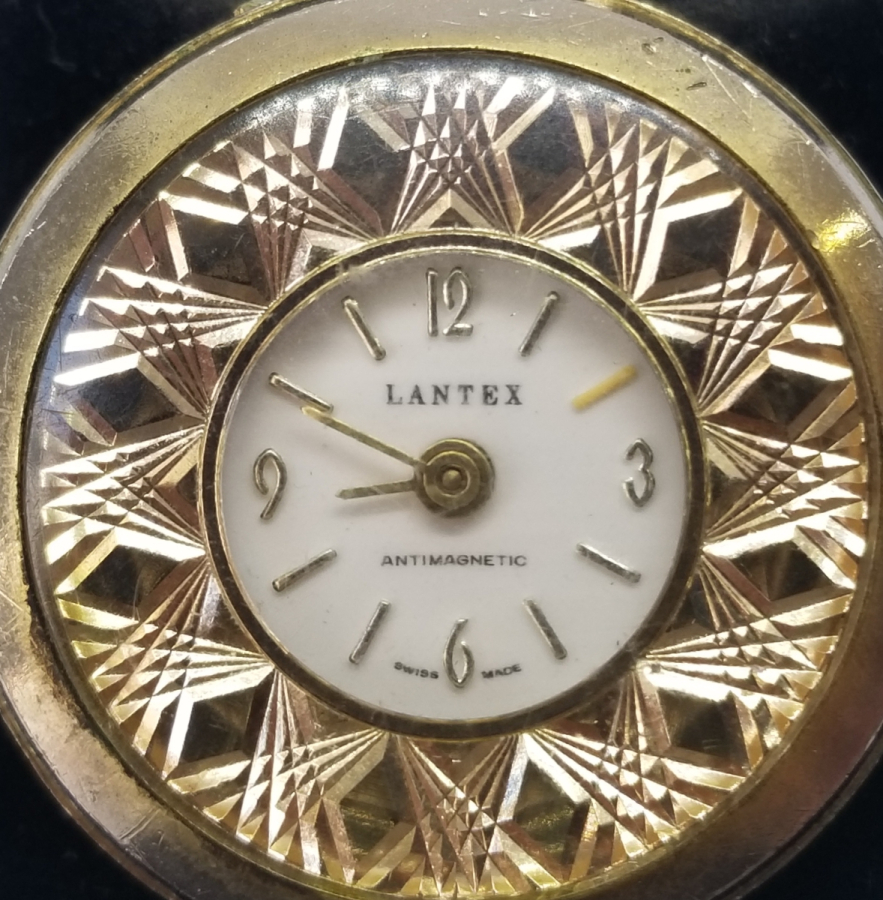 ALTIN KAPLAMA ANTİKA KURMALI ZENNE CEP SAATİ