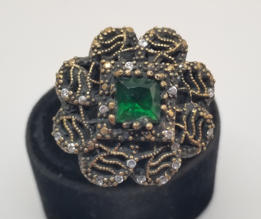 BRONZ VE GÜMÜŞTEN MAMUL ÖZEL YAPIM HÜRREM YÜZÜK