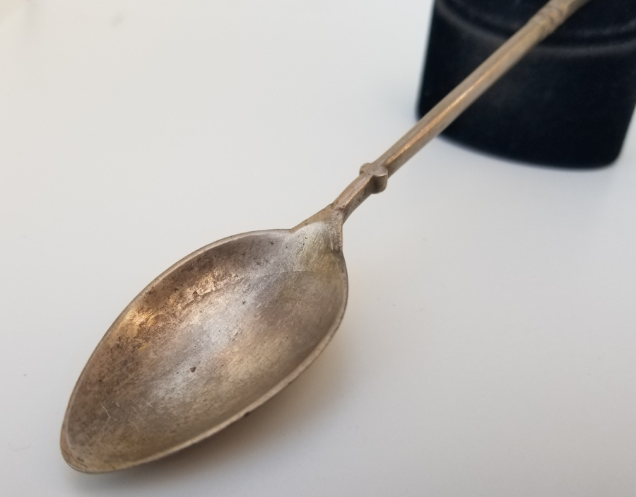 OSMANLI DÖNEMİ KABARTMA İŞÇİLİKLİ GÜMÜŞ KAŞIK