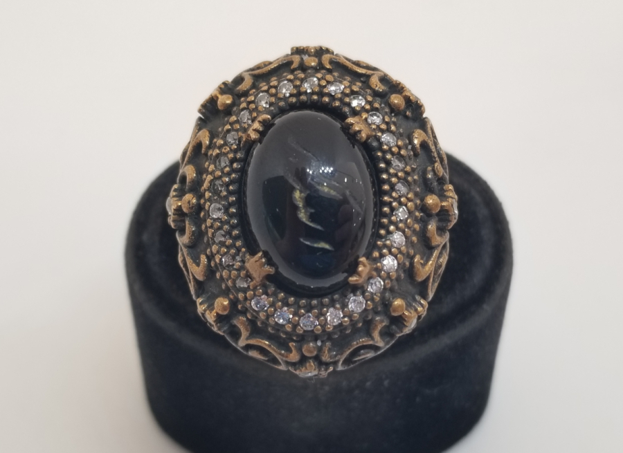 ALLAHU EKBER YAZILI HÜRREM MODEL BÜYÜK BOY ÖZEL YAPIM YÜZÜK