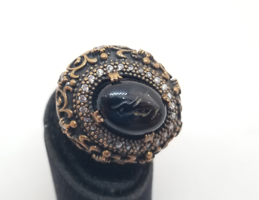 ALLAHU EKBER YAZILI HÜRREM MODEL BÜYÜK BOY ÖZEL YAPIM YÜZÜK