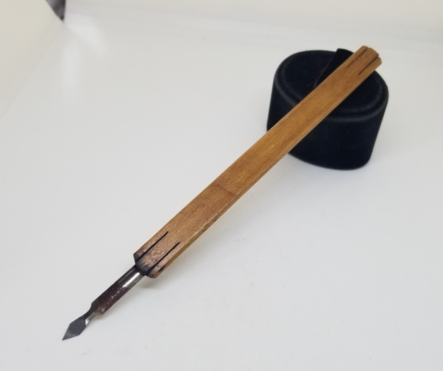 OSMANLI DÖNEMİ EL YAPIMI AHŞAP TUTMAÇLI DİVİT