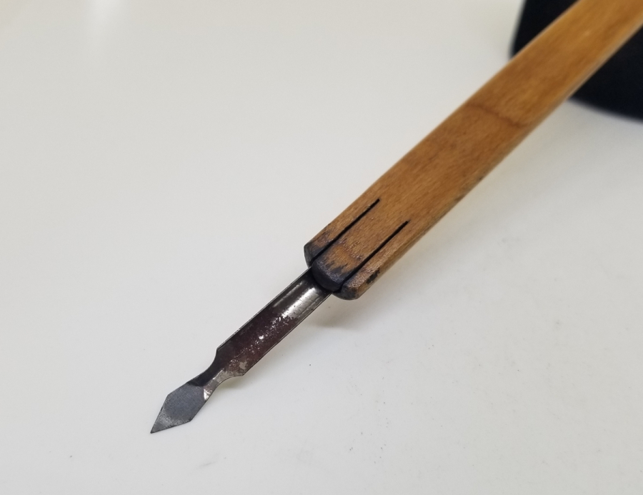 OSMANLI DÖNEMİ EL YAPIMI AHŞAP TUTMAÇLI DİVİT