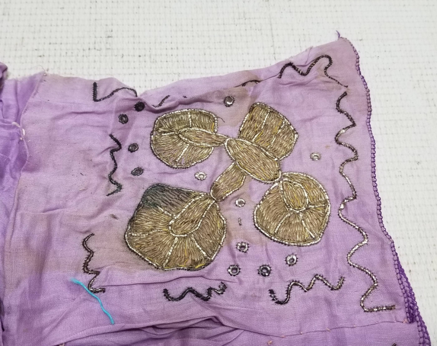 GÜMÜŞ TELKIRMA İŞÇİLİKLİ OSMANLI DÖNEMİ AÇILMAMIŞ SÖZ MENDİLİ