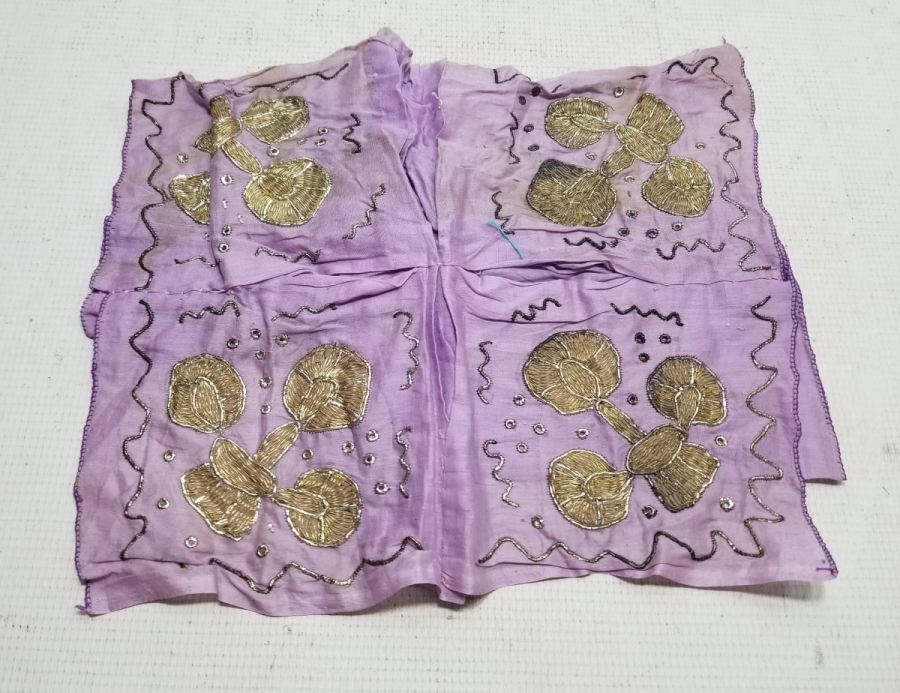 GÜMÜŞ TELKIRMA İŞÇİLİKLİ OSMANLI DÖNEMİ AÇILMAMIŞ SÖZ MENDİLİ