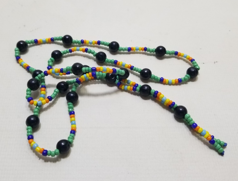 BÜYÜK BOY ANTİKA BONCUK İŞİ KOLYE