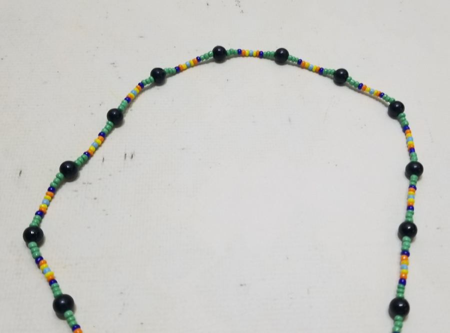 BÜYÜK BOY ANTİKA BONCUK İŞİ KOLYE