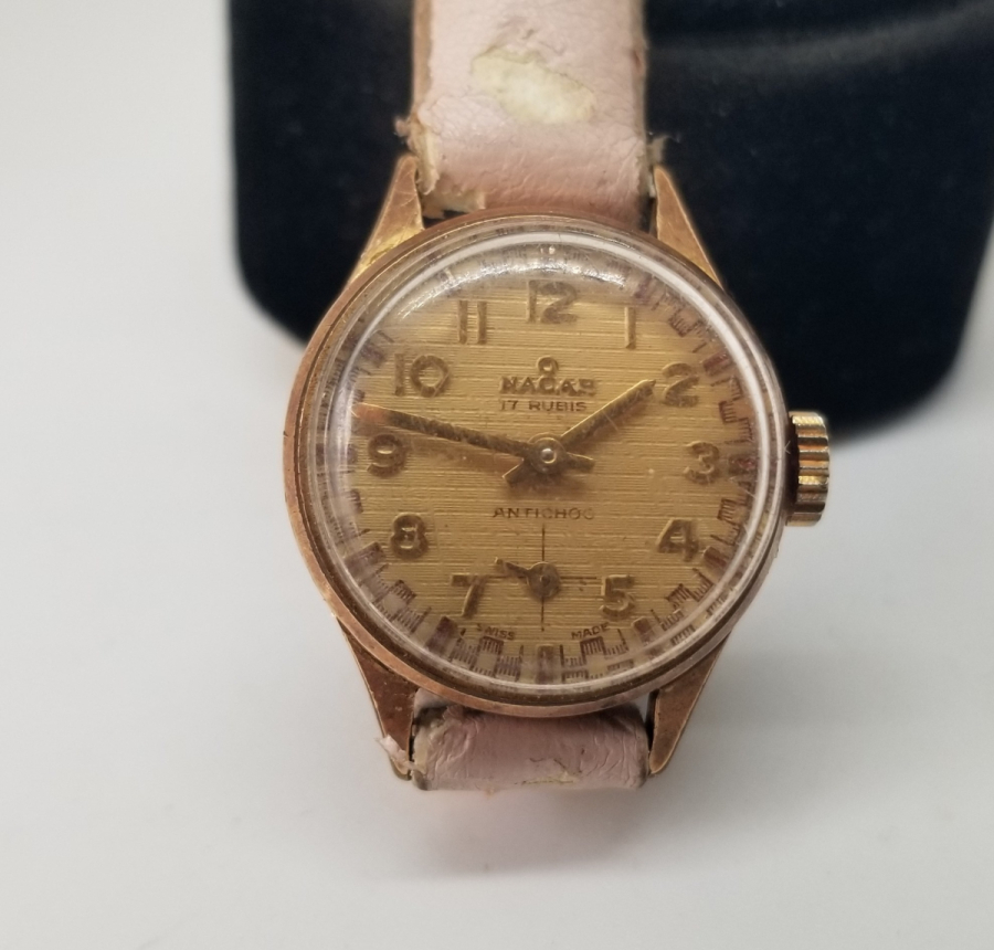 ALTIN KAPLAMA ANTİKA NACAR KOL SAATİ