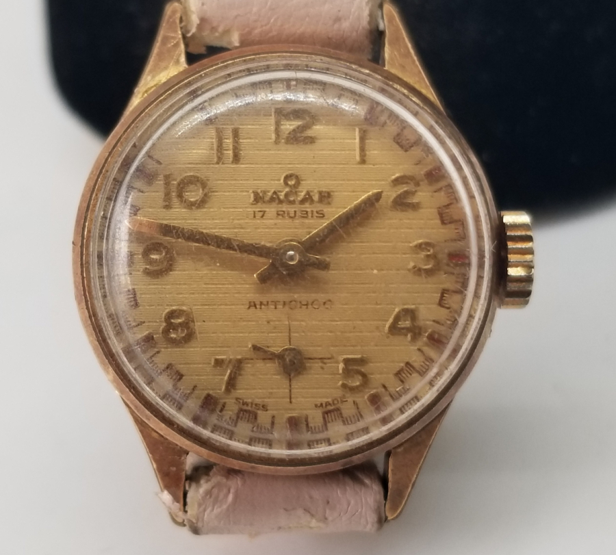 ALTIN KAPLAMA ANTİKA NACAR KOL SAATİ