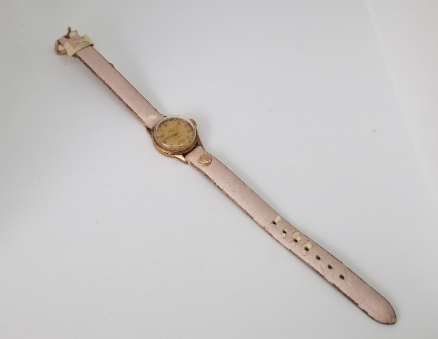 ALTIN KAPLAMA ANTİKA NACAR KOL SAATİ