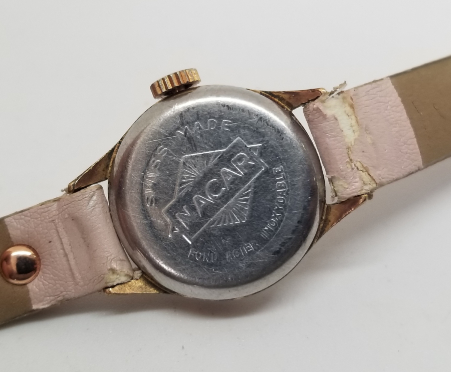 ALTIN KAPLAMA ANTİKA NACAR KOL SAATİ