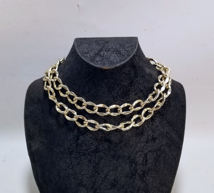 ALTIN KAPLAMA BİJUTERİ KOLYE - GERDANLIK