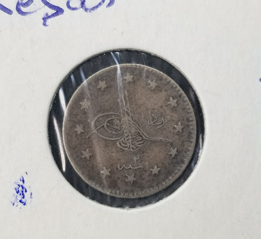 SULTAN MEHMET REŞAT HAN DÖNEMİ GÜMÜŞ 1 KURUŞ MECİDİYE