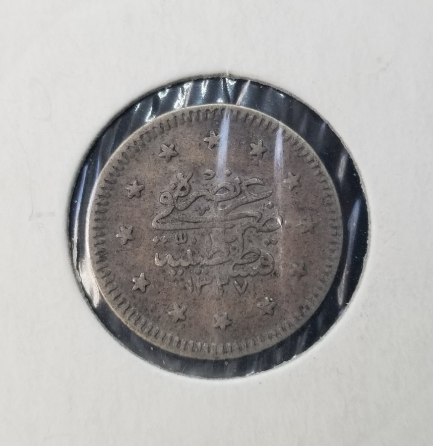 SULTAN MEHMET REŞAT HAN DÖNEMİ GÜMÜŞ 1 KURUŞ MECİDİYE