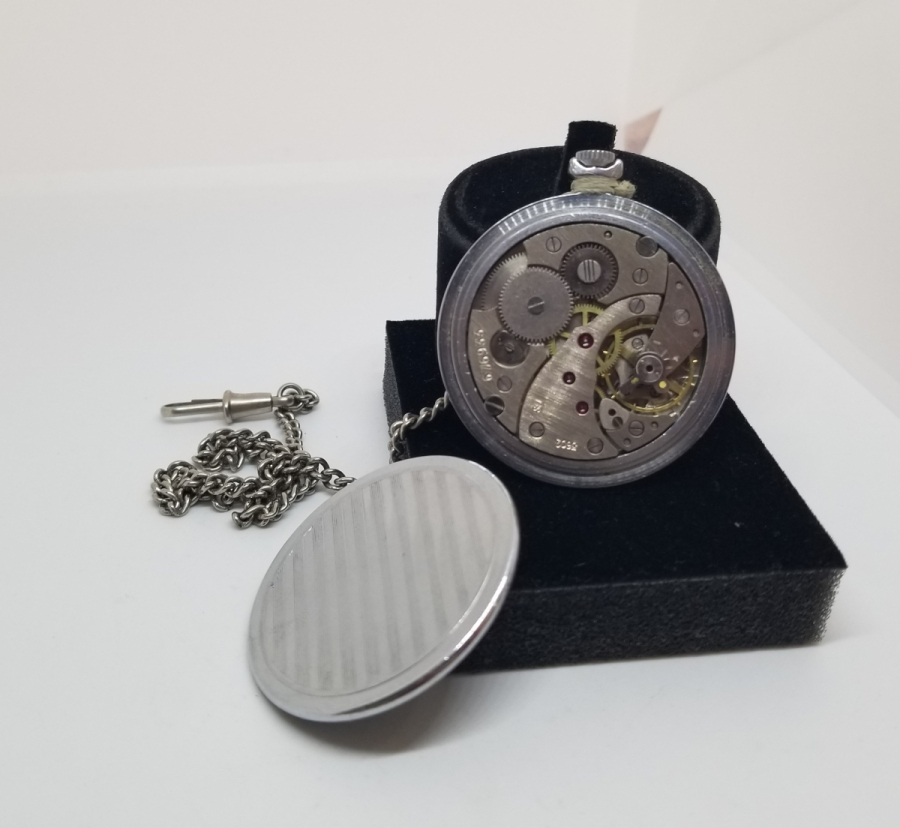 ORİJİNAL KÖSTEĞİYLE KURMALI ANTİKA CEP SAATİ