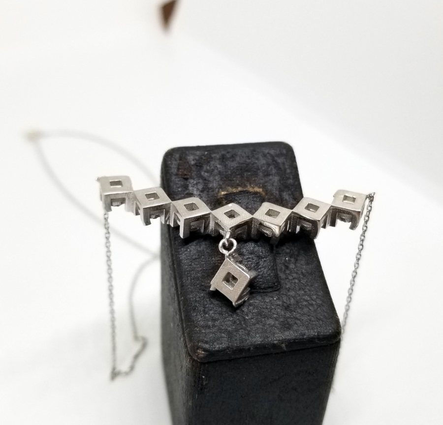 ELMAS TAŞLI ÖZEL YAPIM KOLYE- GERDANLIK