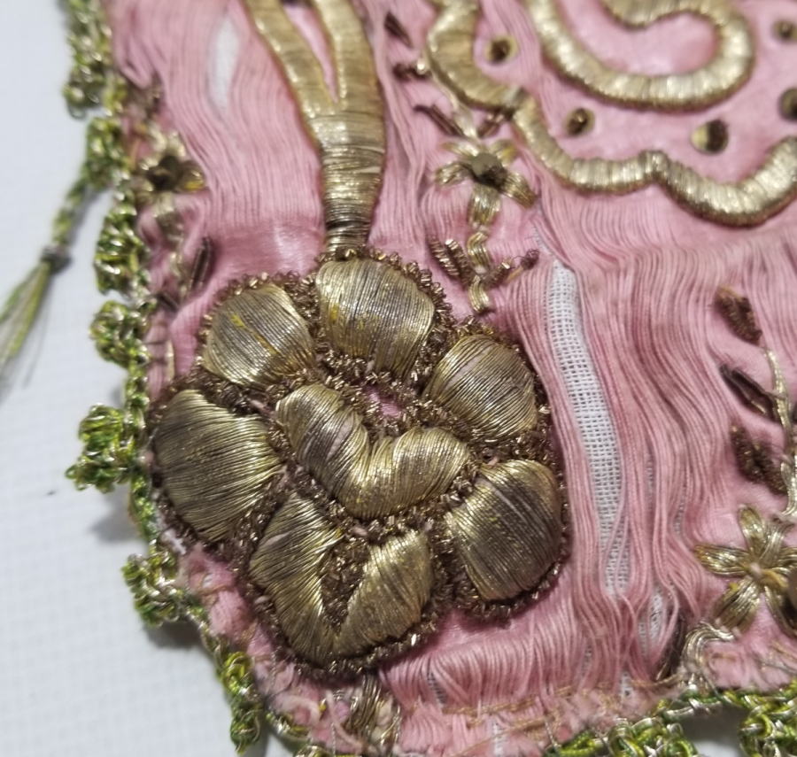 ALTIN SIRMA İŞÇİLİKLİ OSMANLI DÖNEMİ GELİN KESESİ