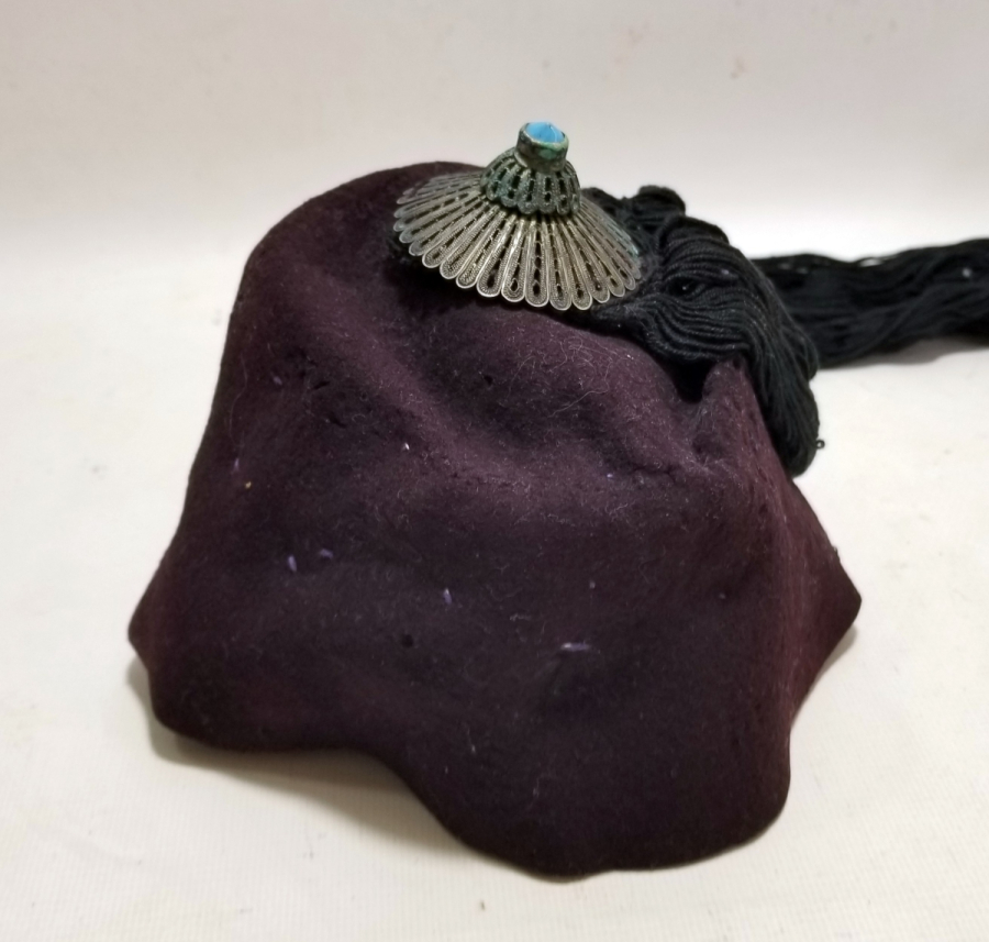 NADİR TİPTE OSMANLI DÖNEMİ RUM İŞİ GELİN FESİ