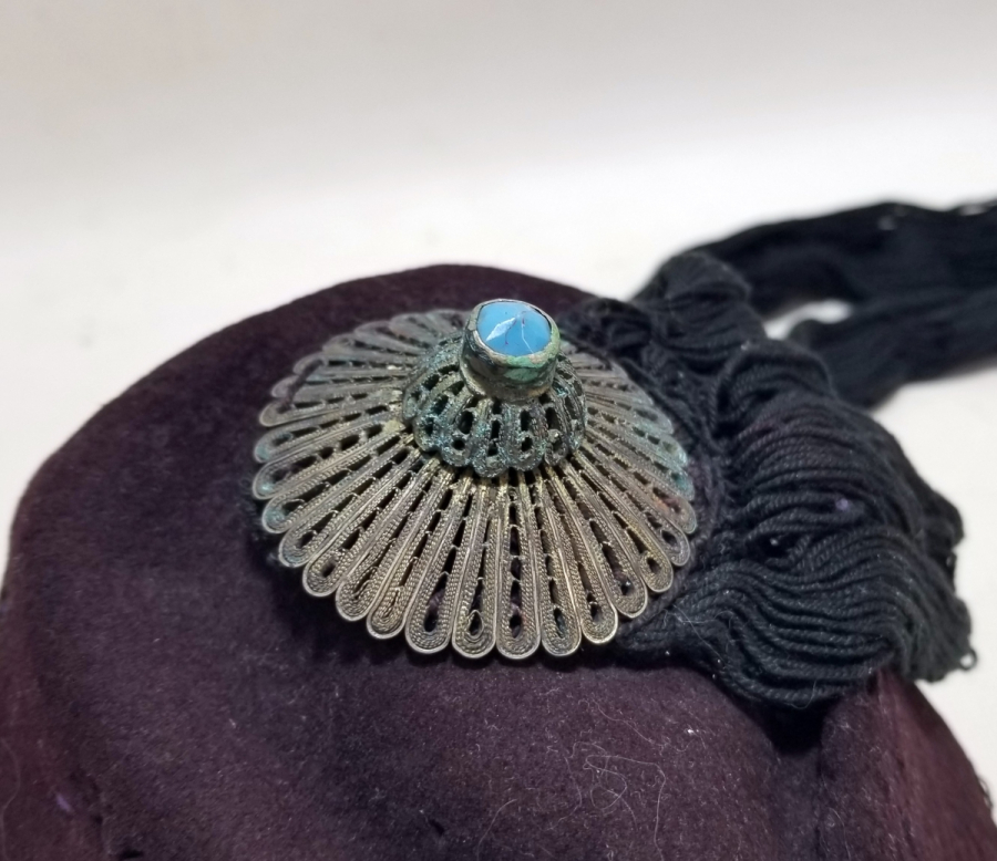 NADİR TİPTE OSMANLI DÖNEMİ RUM İŞİ GELİN FESİ