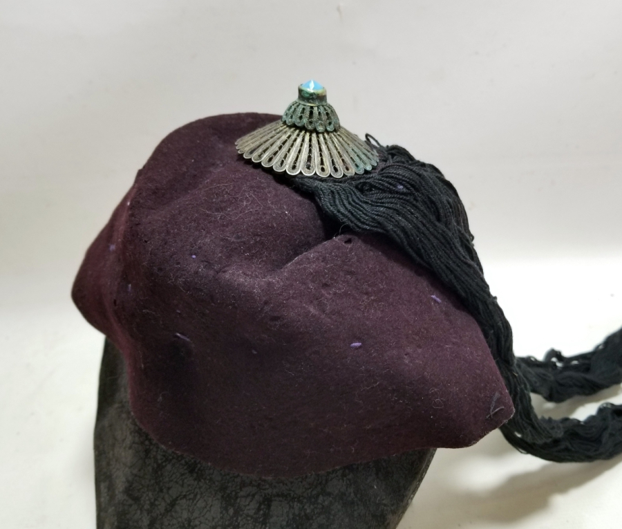 NADİR TİPTE OSMANLI DÖNEMİ RUM İŞİ GELİN FESİ