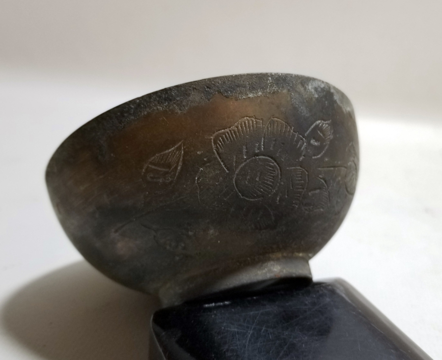 KALEM İŞÇİLİKLİ ANTİKA ŞİFA TASI