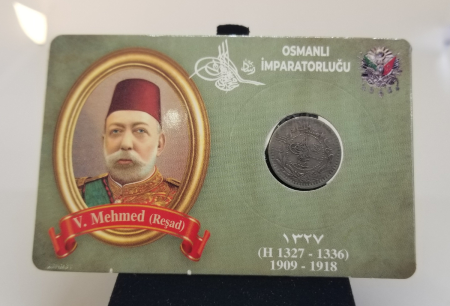 MEHMET REŞAT HAN DÖNEMİ KOLEKSİYONLUK NİKEL 5 PARA