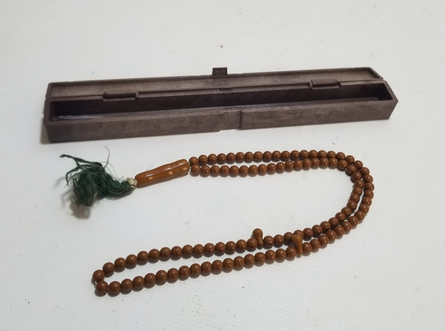 MERCANİ RENKTE OSMANLI DÖNEMİ BEYKOZ NAMAZ TESPİHİ