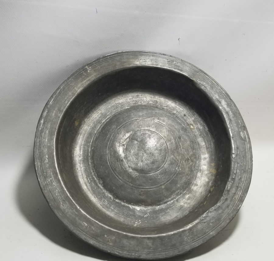 ÜZERİ YAZILI OSMANLI DÖNEMİ BAKIR TABAK