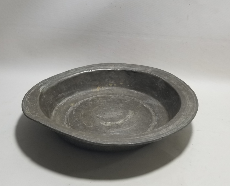 ÜZERİ YAZILI OSMANLI DÖNEMİ BAKIR TABAK