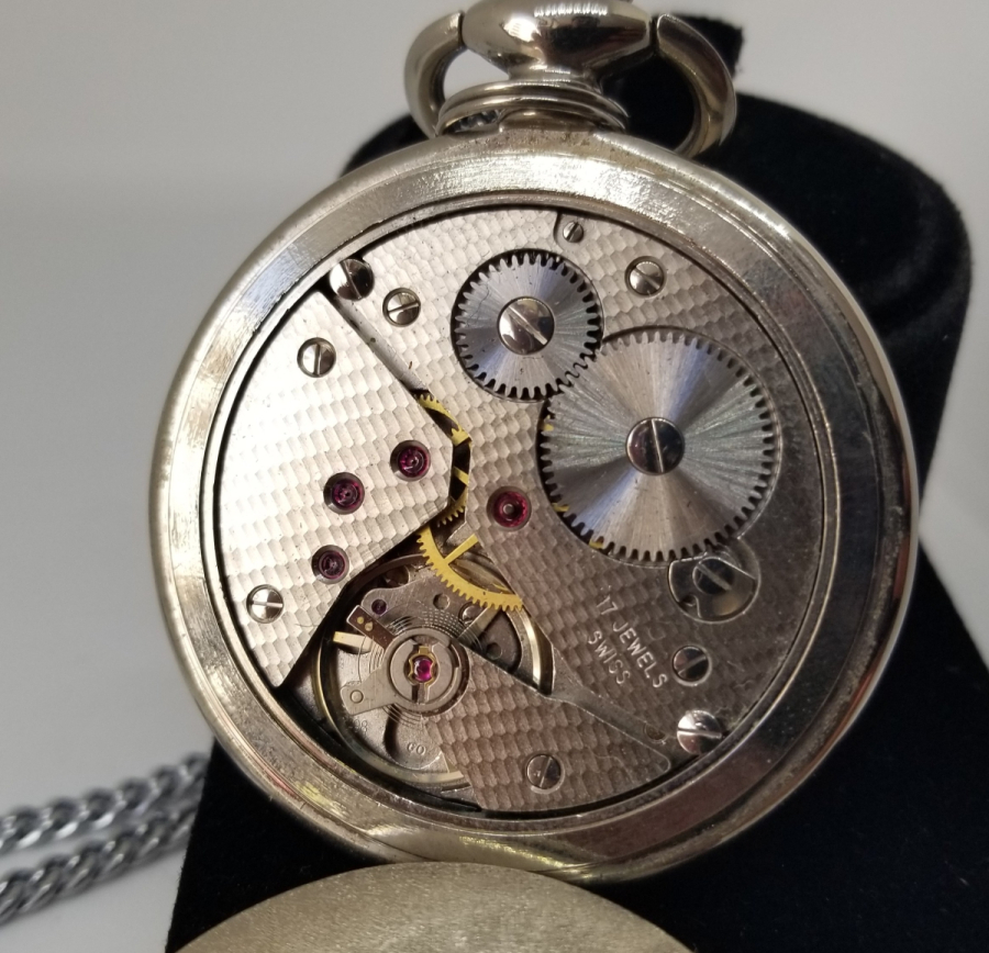 ANTİKA AVCI KASA KURMALI TCDD VIALUX CEP SAATİ