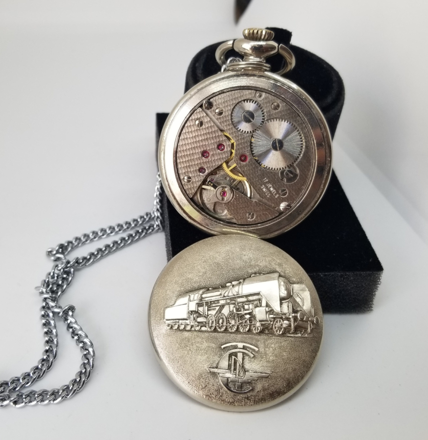 ANTİKA AVCI KASA KURMALI TCDD VIALUX CEP SAATİ