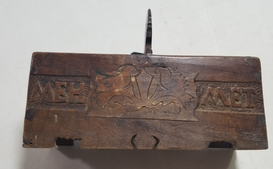 EL OYMA İŞÇİLİKLİ ANTİKA KAHVE KUTUSU