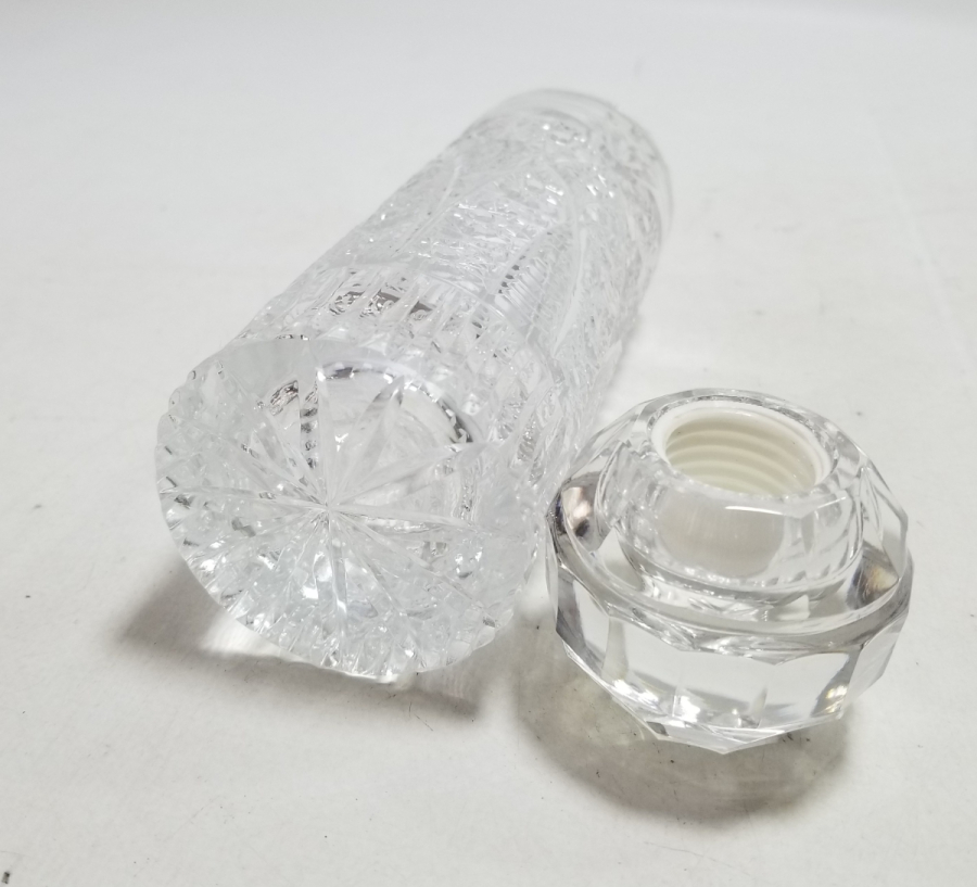 KRİSTAL KESME İŞÇİLİKLİ ANTİKA KOLONYA ŞİŞESİ