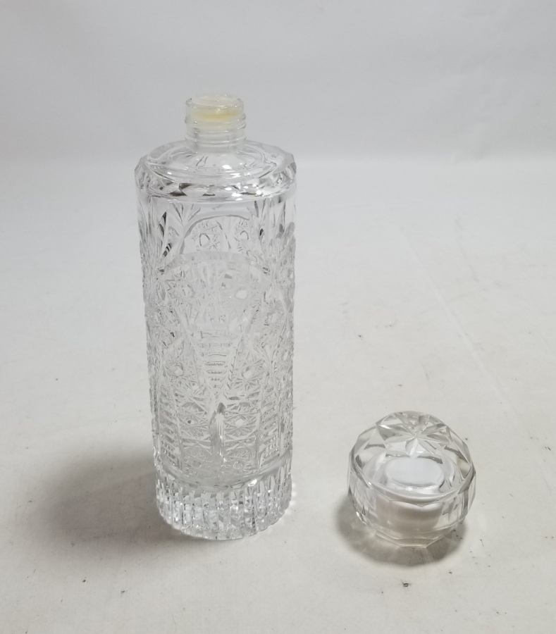 KRİSTAL KESME İŞÇİLİKLİ ANTİKA KOLONYA ŞİŞESİ