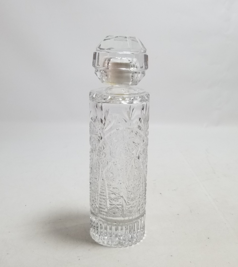 KRİSTAL KESME İŞÇİLİKLİ ANTİKA KOLONYA ŞİŞESİ