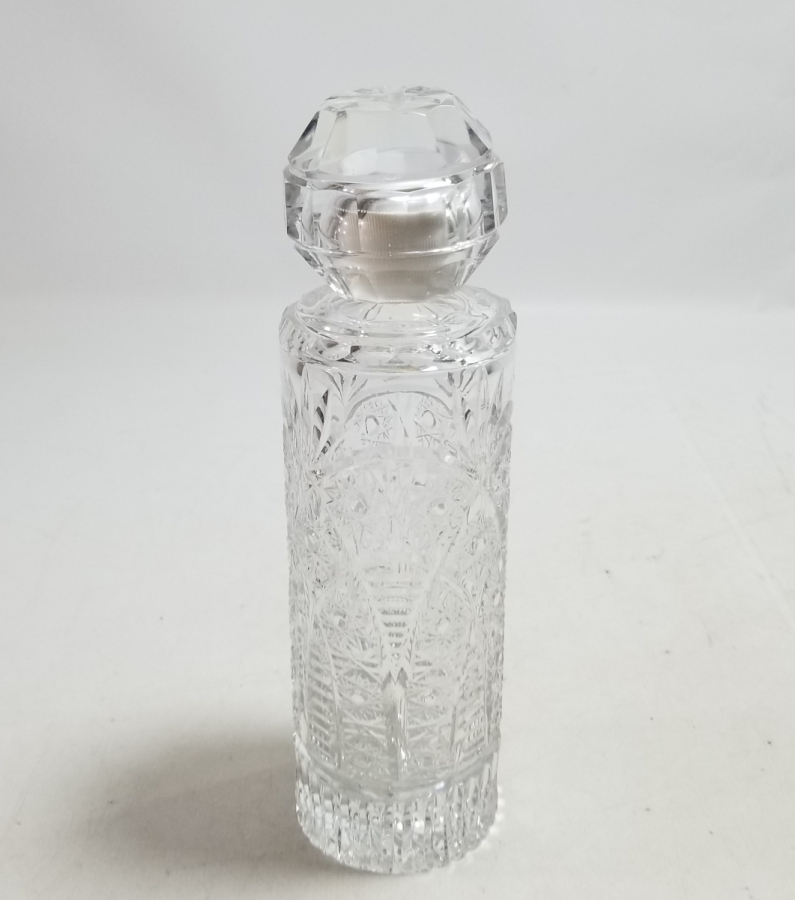 KRİSTAL KESME İŞÇİLİKLİ ANTİKA KOLONYA ŞİŞESİ