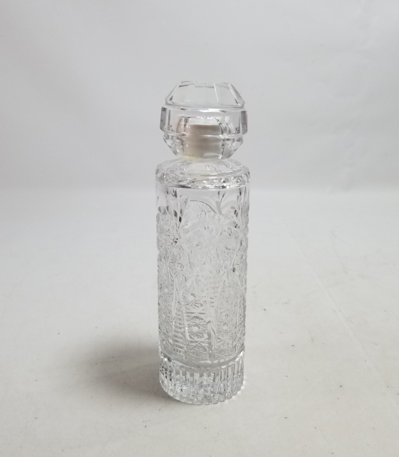 KRİSTAL KESME İŞÇİLİKLİ ANTİKA KOLONYA ŞİŞESİ