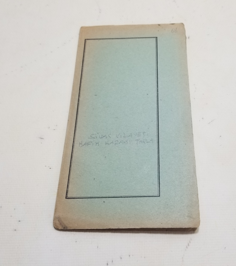 ORİJİNAL KABINDA OSMANLICA YAZILI CUMHURİYET BAŞLARI NADİR TAPU