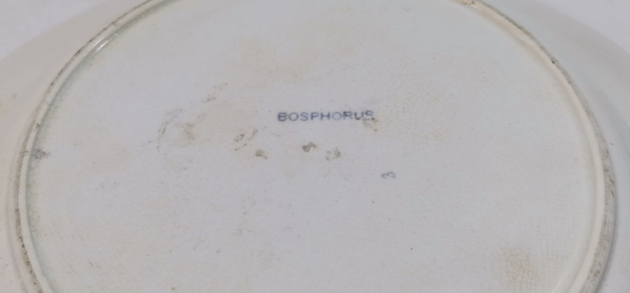 ORYANTALİST FORMDA YAPILMIŞ BOSPHOURUS PORSELEN TABAK