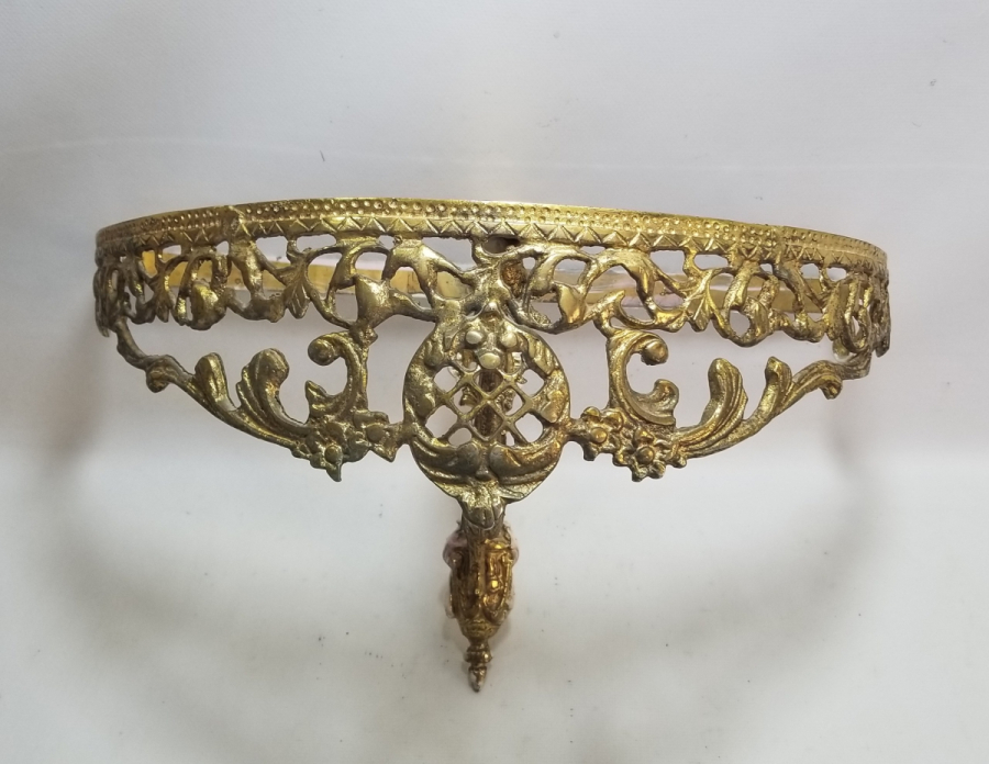 KABARTMA İŞÇİLİKLİ ANTİKA PİRİNÇ TELEFONLUK