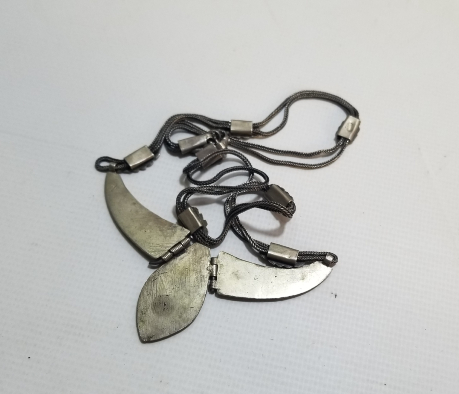 SAVAT İŞÇİLİKLİ ANTİKA GÜMÜŞ GERDANLIK