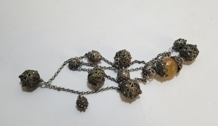 OSMANLI DÖNEMİ ÖZEL YAPIM GÜHERZE İŞÇİLİKLİ GERDANLIK