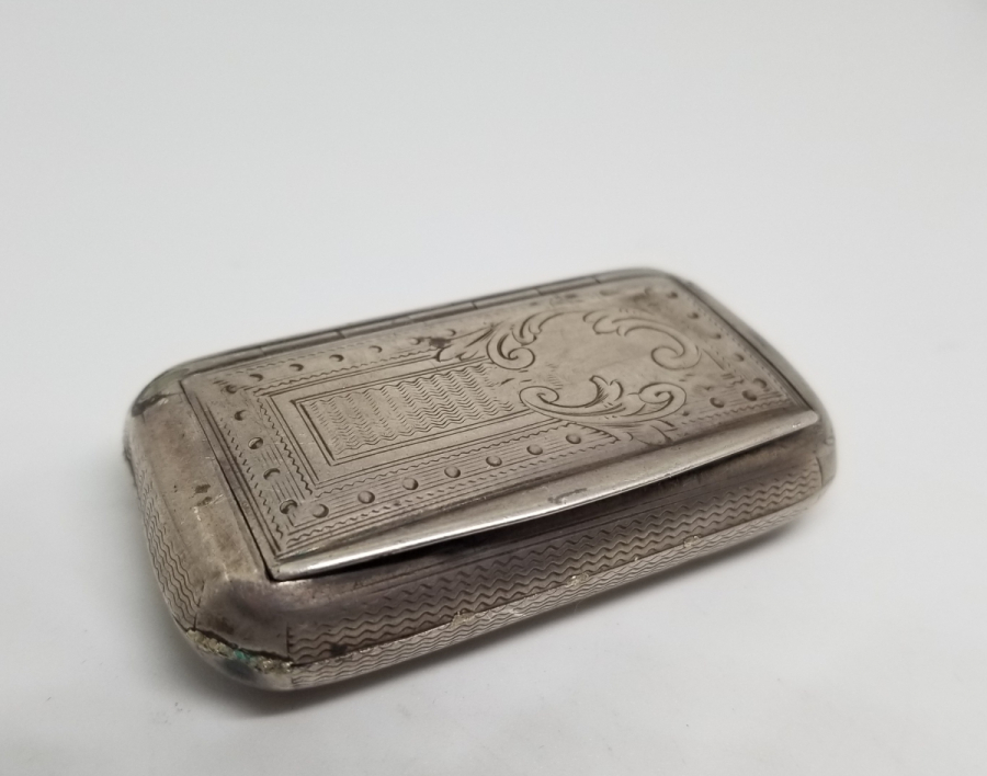 OSMANLI DÖNEMİ KALEM İŞÇİLİKLİ GÜMÜŞ TÜTÜN TABAKASI