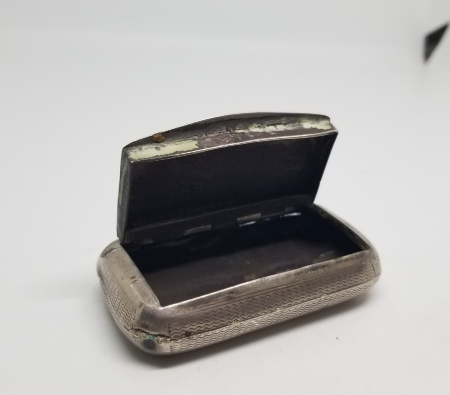 OSMANLI DÖNEMİ KALEM İŞÇİLİKLİ GÜMÜŞ TÜTÜN TABAKASI