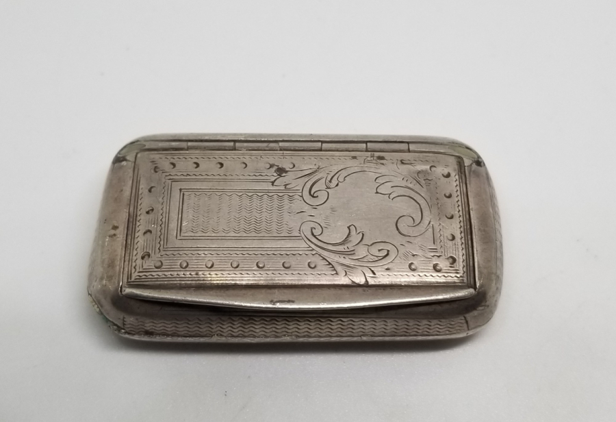 OSMANLI DÖNEMİ KALEM İŞÇİLİKLİ GÜMÜŞ TÜTÜN TABAKASI