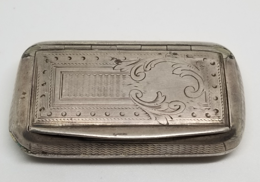 OSMANLI DÖNEMİ KALEM İŞÇİLİKLİ GÜMÜŞ TÜTÜN TABAKASI